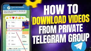 How To Download Video From A Private Telegram Channel 2025  Easy Guide [upl. by Vieva280]