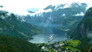 Geirangerfjord Geiranger und Hellesylt  Kreuzfahrt zum Nordkap 3  Nordland Kreuzfahrt [upl. by Aklam]