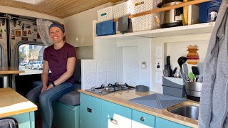 VAN LIFE  GENIUS DIY Homemade Campervan  Ford Transit Conversion [upl. by Otila]