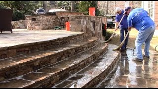 Muriatic Acid Patio Cleaning [upl. by Htieh]