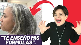 Cómo Disimular Tus CANAS Con un DISEÑO de COLOR  Ana Vásquez Estilista [upl. by Llemaj]