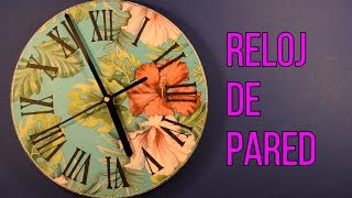 Cómo hacer un reloj artesanal de pared [upl. by Aikrehs269]