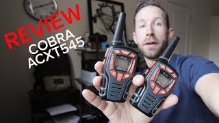 REVIEW Cobra ACXT545 Walkie Talkies [upl. by Haily]