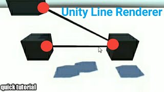 How to Make a Line from One Point to Another in Unity  Unity Line Renderer Short Tutorial [upl. by Tracie]