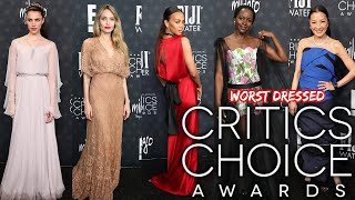 10 WORST DRESSED AT THE CRITICS CHOICE AWARDS 2025 [upl. by Ahsenit]