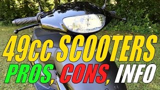 49cc  50cc Scooter Info Pros Cons amp Expectations Moped [upl. by Enihpets]