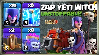 OP YETI SMASH How to Yeti Smash 06 Th12 Zap Yeti Witch  Th12 Yeti Attack Strategy Clash of Clans [upl. by Harlamert]