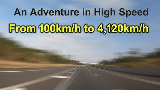 A Visualisation of Speed  From 100kmh to 4120kmh [upl. by Rosamond]