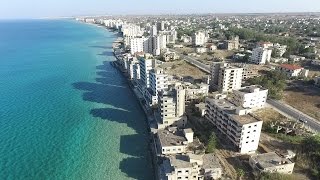 VaroshaGhost town Famagusta by drone Phantom 3 [upl. by Mastrianni416]