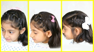 3 Simple amp Cute Hairstyles for Medium Hair  MyMissAnand [upl. by Phillip617]