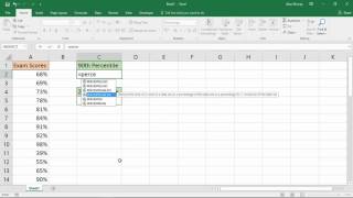 Excel PERCENTILEINC Function  Calculate the 90th Percentile [upl. by Yblok]