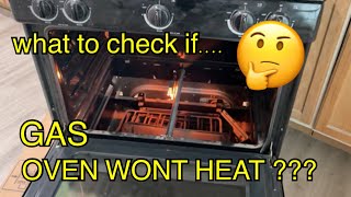 GAS OVEN will not HEAT how TO troubleshoot DIY [upl. by Wera407]