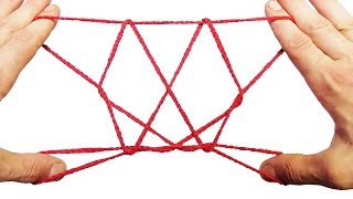 Cats Cradle String Trick How To Make A Butterfly String Figure [upl. by Maunsell]