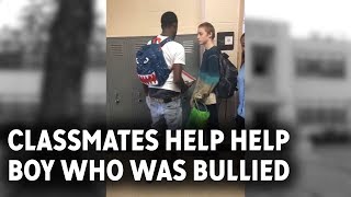 Classmates step in to help boy bullied over his clothes [upl. by Meg429]