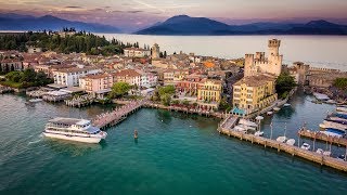 Sirmione  Thermal Baths  Medieval Rocca Scaligera Castle  Lake Garda  Northern Italy  4K [upl. by Buckler]