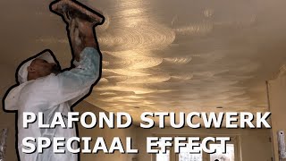 Stucologie plafond stucwerk  Speciaal effect [upl. by Newnorb]