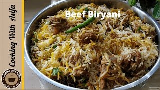 Perfect Degi Beef Biryani Recipe By Cooking with Asifa [upl. by Erna605]