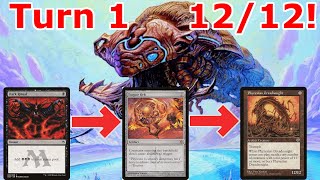 TURN ONE Phyrexian Dreadnought Legacy Orzhov Torpor Orb Combo [upl. by Boothe]