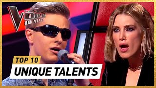 UNBELIEVABLY UNIQUE Blind Auditions in 10 years of The Voice [upl. by Schick]