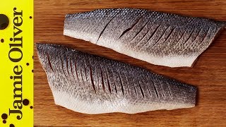 How to Fillet a Seabass  Jamie Oliver [upl. by Burford818]