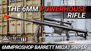 The 6mm Powerhouse Rifle  Barrett M82A1 Bolt Action Powered Airsoft Sniper Rifle [upl. by Mun]