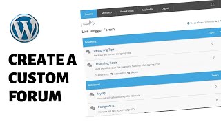 How To Create A Discussion Forum Website WordPress [upl. by Maillil]