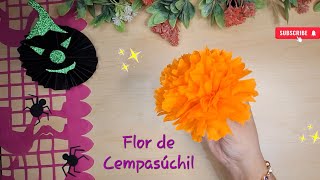 Cómo hacer una flor de cempasúchil  Manualidades [upl. by Julita886]