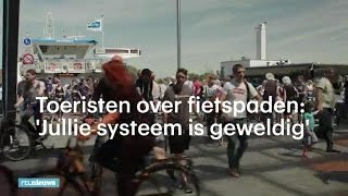 Buitenlanders over Nederlandse fietspaden  RTL NIEUWS [upl. by Proudfoot]