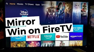 Mirror Windows 10 PC To Amazon Fire TV stick without MIRACAST [upl. by Ella]