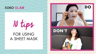 10 Tips for Using A Sheet Mask  Soko Glam [upl. by Best464]