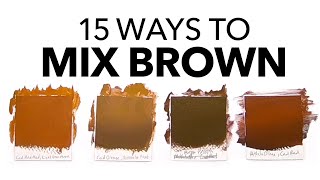 What Colors Make Brown The Ultimate Guide To Mixing Brown [upl. by Dominus349]