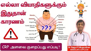 CRP அளவை குறைப்பது எப்படி  உணவுகள்  Inflammation  Anti inflammatory foods TAMIL [upl. by Ardnaeel]