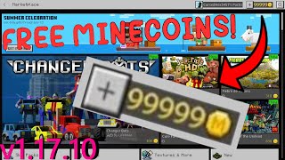 HOW TO GET UNLIMITED MINECOINS GLITCHHACK  MINECRAFT BEDROCK EDITION  WORKING 2021 LATEST 11710 [upl. by Marley]