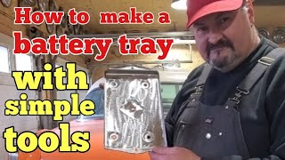 How to make a battery tray with simple tools [upl. by Inod]