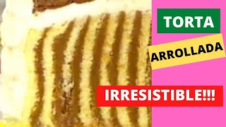 RECETA de TORTA ARROLLADA 🍰 FACIL ECONOMICA y EXQUISITA👌 [upl. by Jareb]