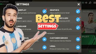 Best Settings To Play FC Mobile 24  60 FPS amp Ultra High Graphics ✅ [upl. by Ynaffad]