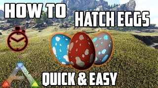 How to Hatch Eggs  2 Ways  Quick amp Easy  Ark Survival Evolved [upl. by Assirac]