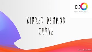 Kinked demand curve and discontinuity in MR curve [upl. by Ahsym981]