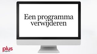 Een programma verwijderen Windows 10 [upl. by Hilaria679]