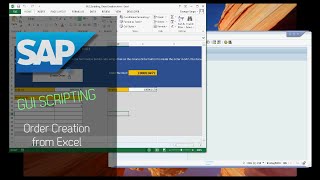 SAP GUI Scripting  Order Creation from Excel [upl. by Standice]