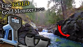 Minelab Gold Monster 1000 review Testing how to use for small gold [upl. by Halludba801]