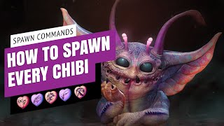 Ark All 100 CHIBI Spawn Commands [upl. by Hsirahc]