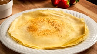 How to Make Crepes  Thin French Crepe Recipe [upl. by Ardried]