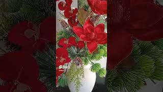 Hermoso y Elegante Arreglo Floral Navideño 🎄 [upl. by Glanti364]