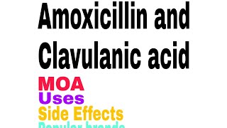 Amoxicillin and Clavulanic Acid [upl. by Shandie272]