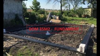 Fundamenty pod domek 35m2 [upl. by Goodman]