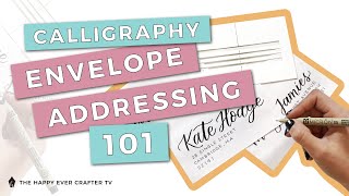 How To Calligraphy Envelope Addressing 101 [upl. by Alrep]