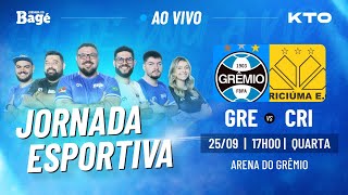 AO VIVOJORNADA DO BAGÉGRÊMIO X CRICIÚMA DIRETO DA ARENA [upl. by Rana554]