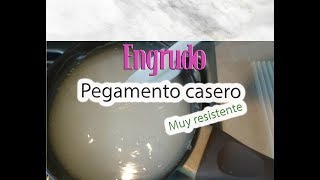 Pegamento casero BARATO Engrudo resistente [upl. by Aprilette]