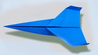 How to make a Long Range paper airplane  Amazing Origami Paper jet Model F14 [upl. by Enneles]